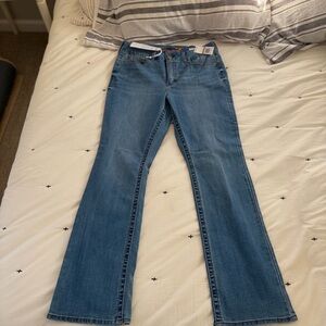 Seven7 Women's Tummyless High-Rise Jeans Light Wash Size 12 NWT  bootcut